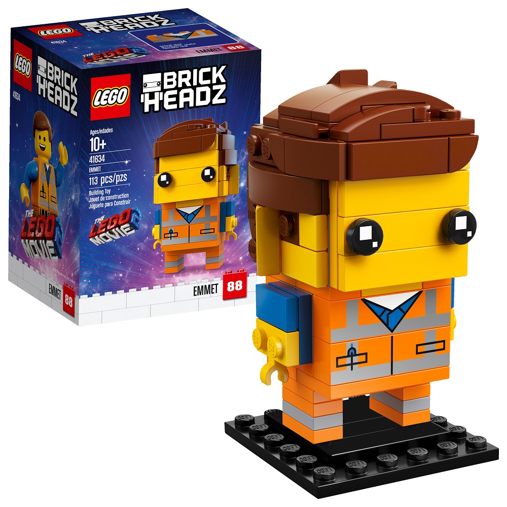 THE LEGO MOVIE 2 BrickHeadz Emmet 41634 – Walmart.com Exclusive - image 1 of 4