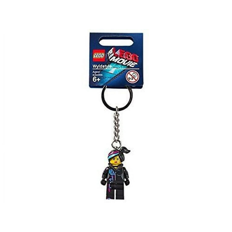 LEGO Wyldstyle Keychain, Minifigure with Metal Ring and Chain