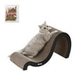 thumbnail image 1 of THE LICKER STORE Kona 27" Modern Cardboard Double-Sided Wave Cat Scratcher with Catnip, Ink, CSR1013A, 1 of 7