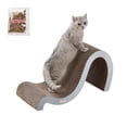 thumbnail image 1 of THE LICKER STORE Kona 27" Modern Cardboard Double-Sided Wave Cat Scratcher with Catnip, Fog, CSR1013E, 1 of 7