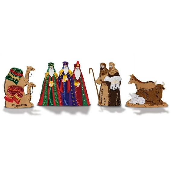 THE MANTEL SERIES‚Ñ¢ | MerryStockings Nativity Shepherds & Wisemen