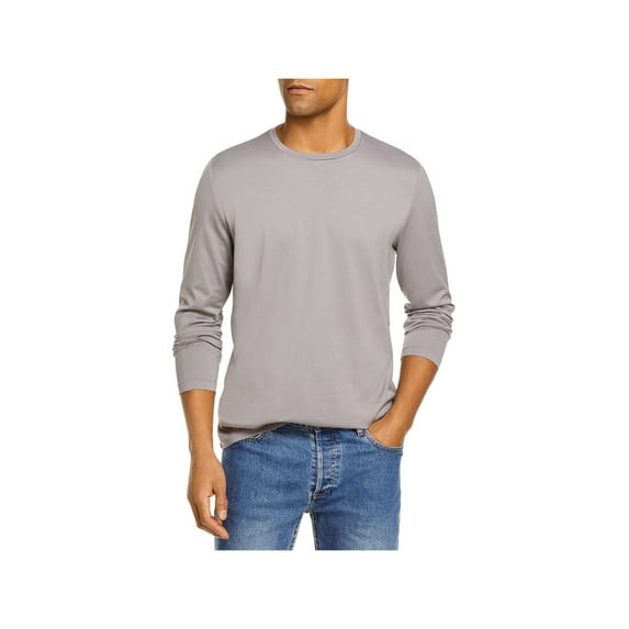 THE MENS STORE Mens Gray Long Sleeve Pima Cotton T-Shirt XXL