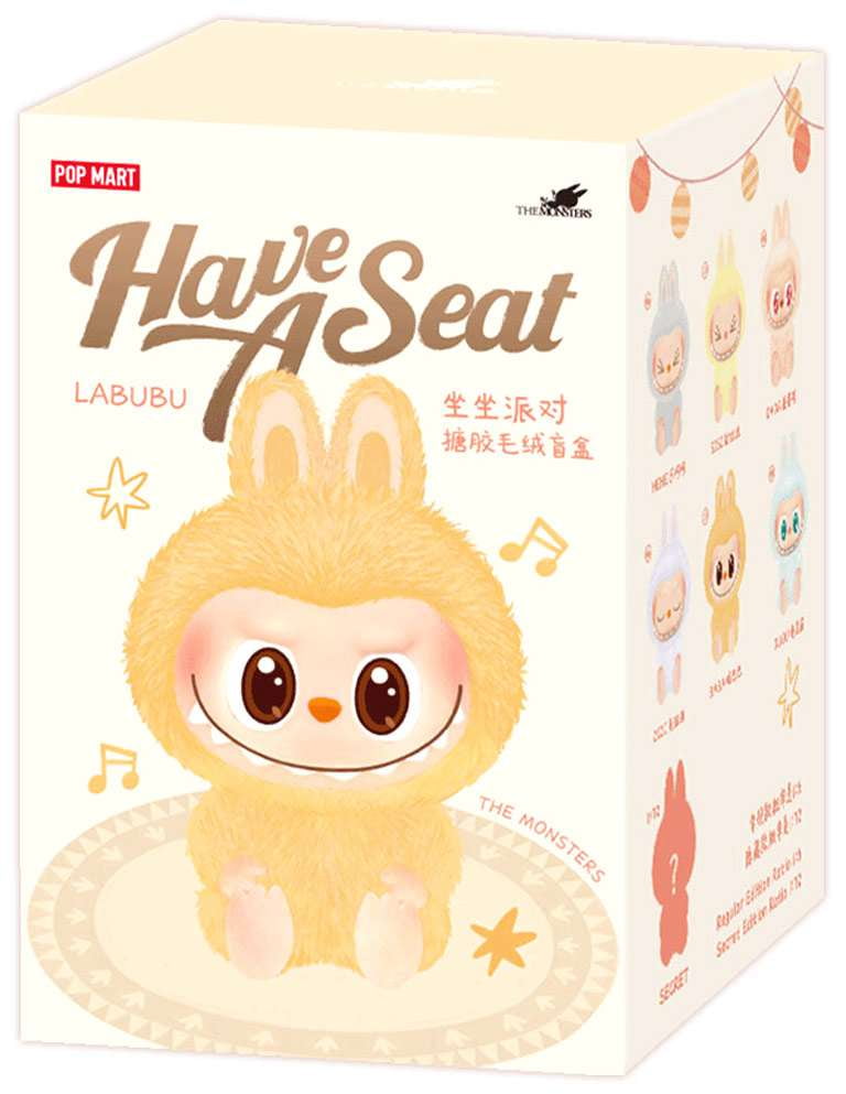 ぬいぐるみ LABUBU THE MONSTERS Have a seat BOX Pop Mart The Monsters (Labubu) Have A Seat Vinyl Plush Blind