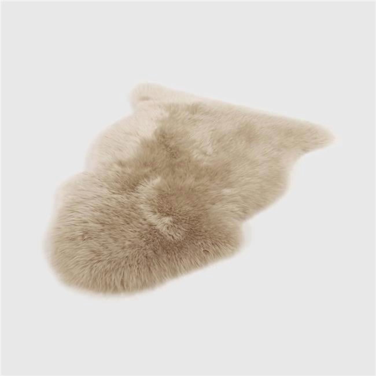 THE MOOD CHARLIE  SHEEPSKIN SINGLE PELT RUG, SAND BROWN