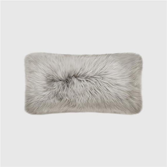 THE MOOD MDL244102 CLASSIC SHEEPSKIN DOUBLE-SIDED 12'X22' PILLOW, CHATEAU GRAY