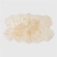 thumbnail image 1 of THE MOOD MDL2Q1200 ECLECTIC SHEEPSKIN QUARTO PELT RUG, CHAMPAGNE, 1 of 1