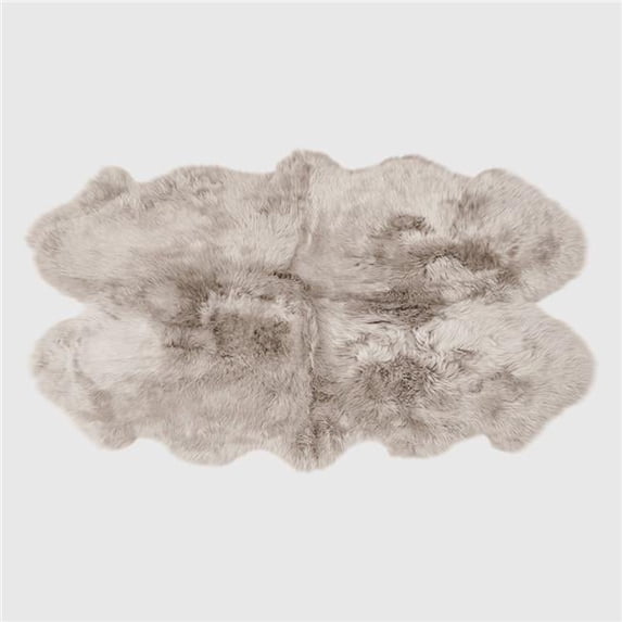 THE MOOD MDL2Q1211 CLASSIC SHEEPSKIN QUARTO PELT RUG, SHELL