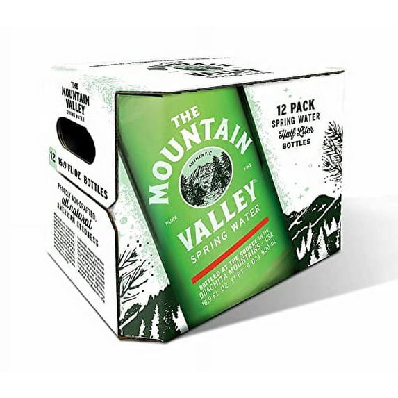 THE MOUNTAIN VALLEY NATURAL PURE FINE 500 ML Glass Spring Water