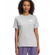 The North Face Box NSE Womens Tshirt TNF Light Grey Heather/TNF Black Sz XL