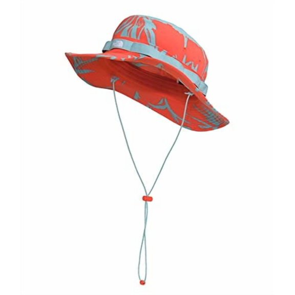 THE NORTH FACE Class V Brimmer Mens Hat Retro Orange Tropical Paintbrush Print L/XL