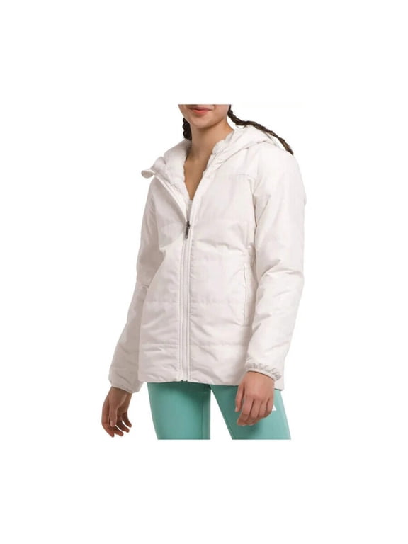 Girls' Reversible Mossbud Parka, Gardenia White, Small