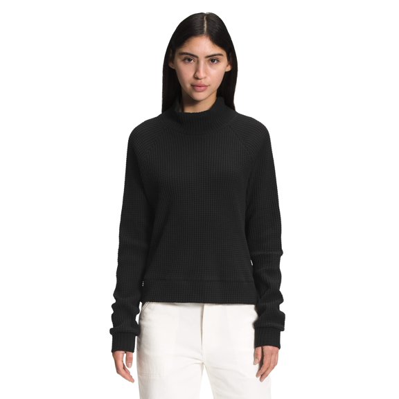THE NORTH FACE L/S Mock Neck Chabot Womens Sweatshirt TNF Black S