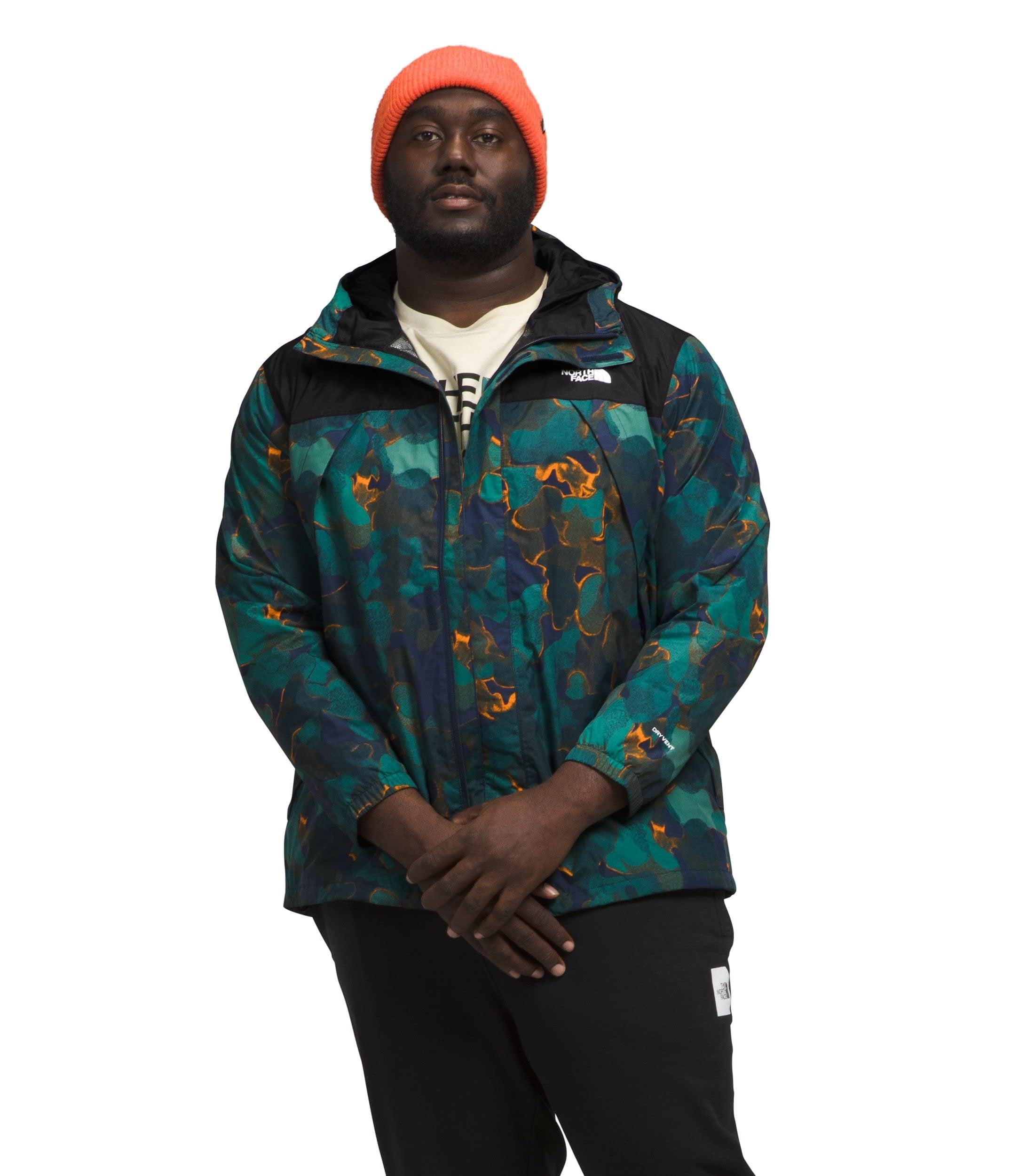 Fleece Jacket Hooded Jacket North Face Coat Blue Camo THE NORTH