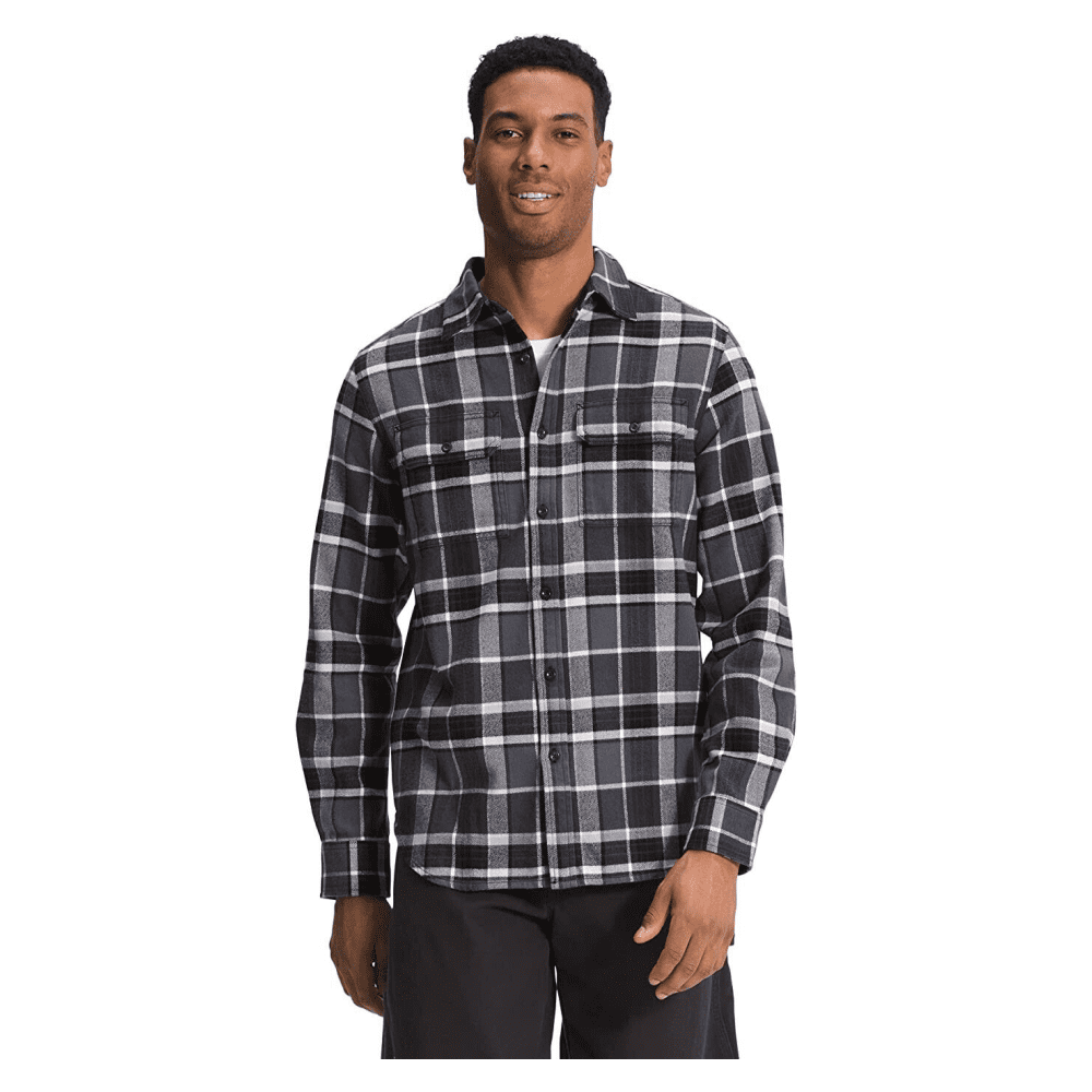 THE NORTH FACE Men's Arroyo Flannel Shirt, Vanadis Grey Large Half Dome Plaid XL