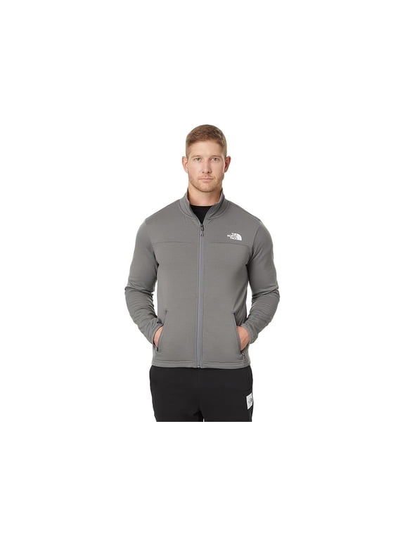 Men's Cedar Trail Grid Fleece Full Zip Jacket, Smoked Pearl, Medium
