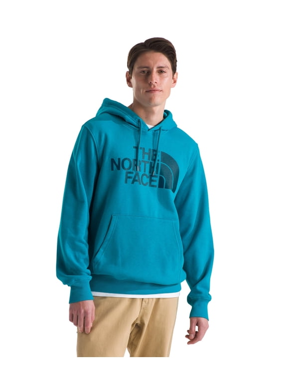 Men's Half Dome Pullover Hoodie Standard and Big Size, Alkaline Blue/Midnight Petrol, Small