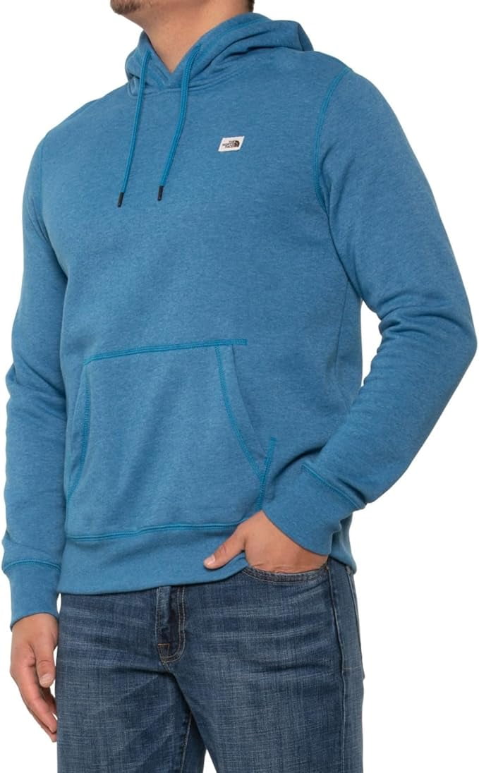 THE NORTH FACE Men's Heritage Patch Pullover Hoodie, Banff Blue Heather