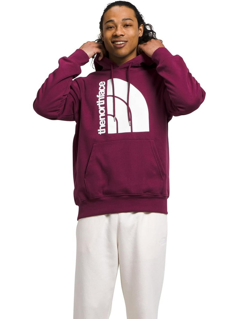 THE NORTH FACE Men's Jumbo Half Dome Hoodie, Boysenberry/TNF White