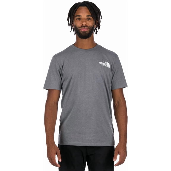 THE NORTH FACE Men's Short Sleeve Throwback 2.0 Tee Shirt TNF Medium Grey Heather Large