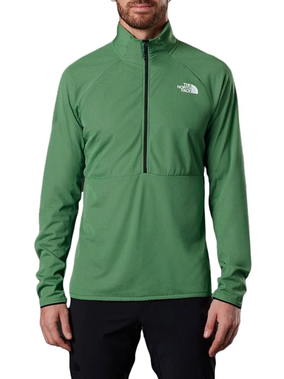 Men's Summit Series FUTUREFLEECE LT Half Zip Shirt (US, Alpha, XX-Large, Regular, Regular, Deep Grass Green)