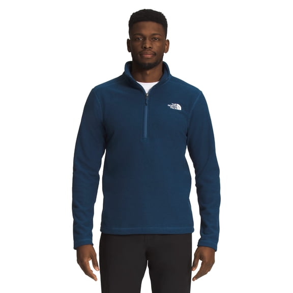 THE NORTH FACE Men's Textured Cap Rock ¼ Zip Pullover Sweatshirt, Shady Blue, Small