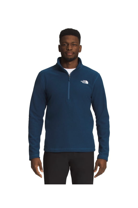 Men's Textured Cap Rock Zip Pullover Sweatshirt, Shady Blue, Small