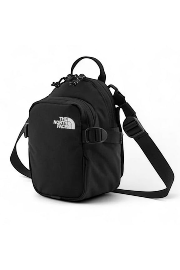 Unisex Nylon Shoulder Bag, , Black