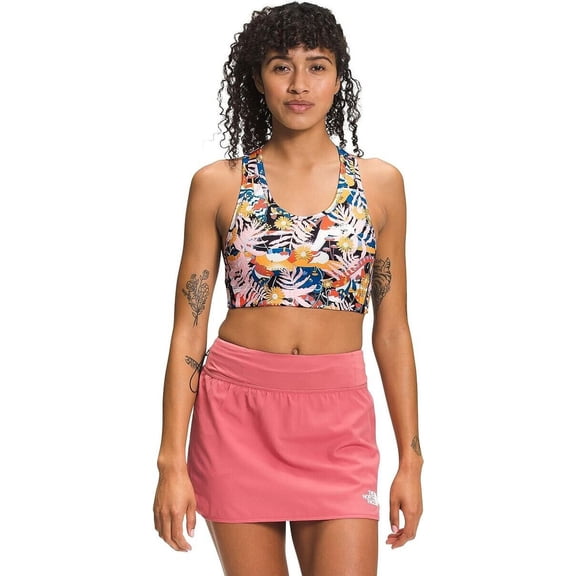 THE NORTH FACE Printed Midline Bra Pink Size XS MSRP $50