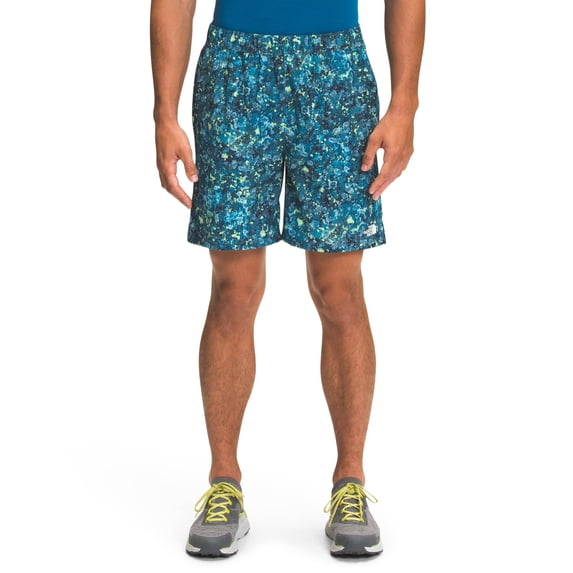 THE NORTH FACE Printed Wander Mens Shorts Beta Blue Lichen Print Sz XXL