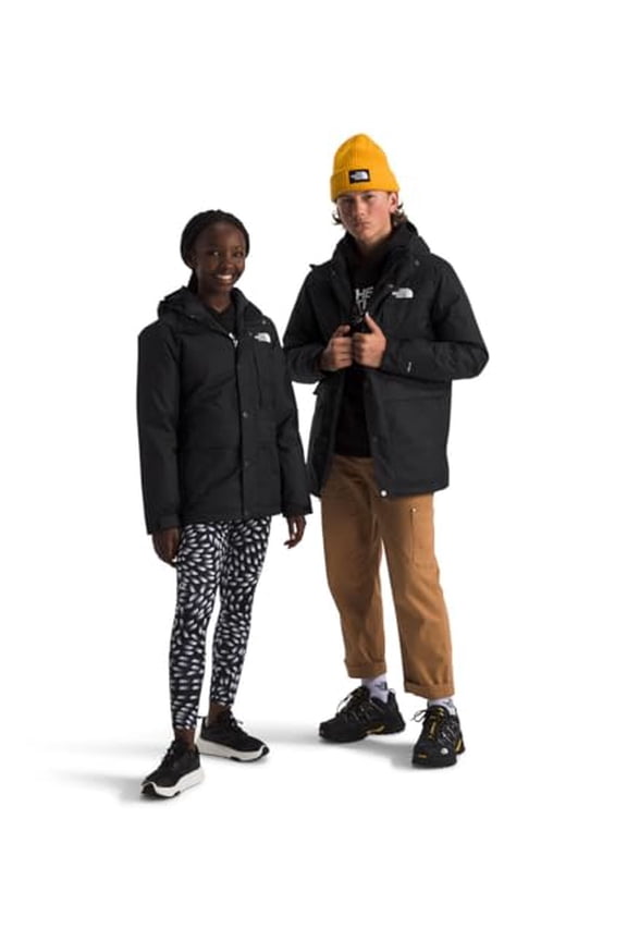 TEEN NORTH DOWN TRICLIMATE 3-IN-1 JACKET - SIZE:M - TNF BLACK