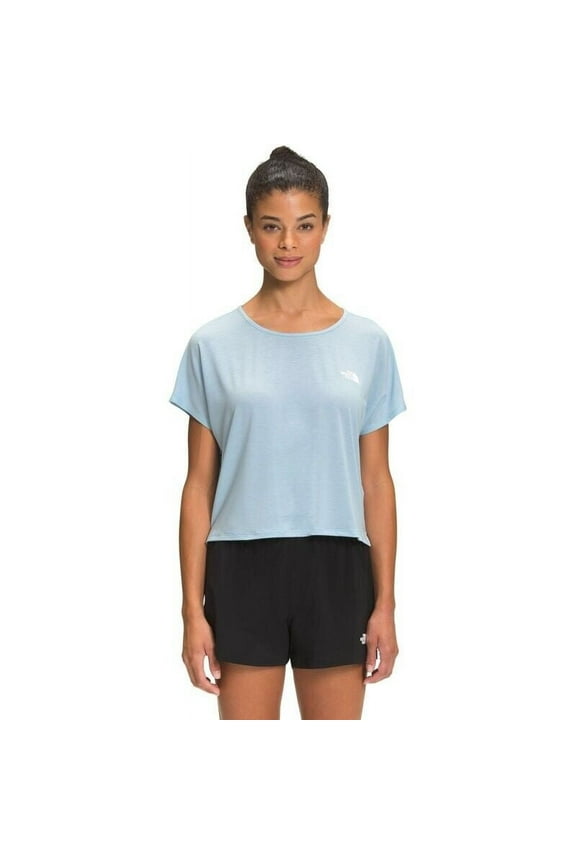 Wander Cross-Back Short Sleeve TNF Blue Size L MSRP $45