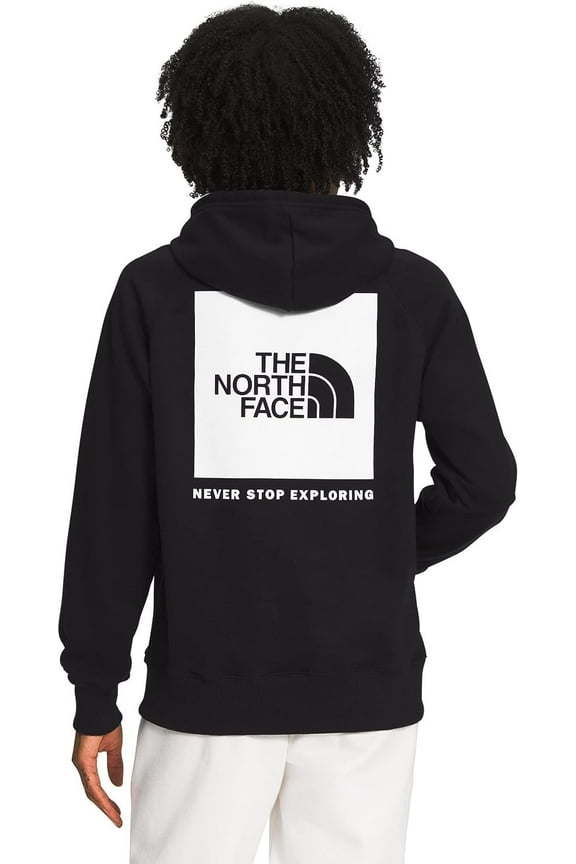 Women's Box NSE Pullover Hoodie, TNF Black/TNF White, Medium