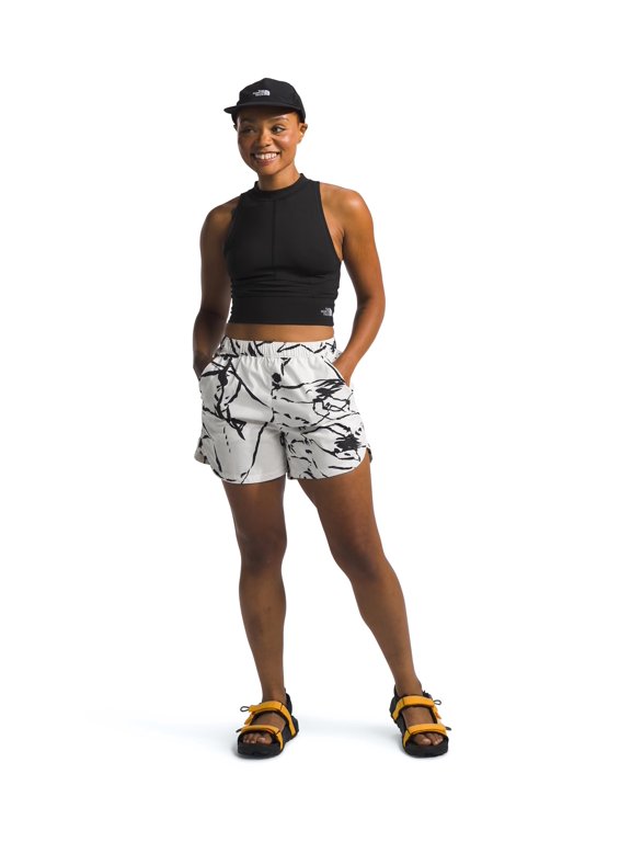 Women's Class V Pathfinder Pull-On Short, White Dune Coyote Field Sketch Print, Medium Regular