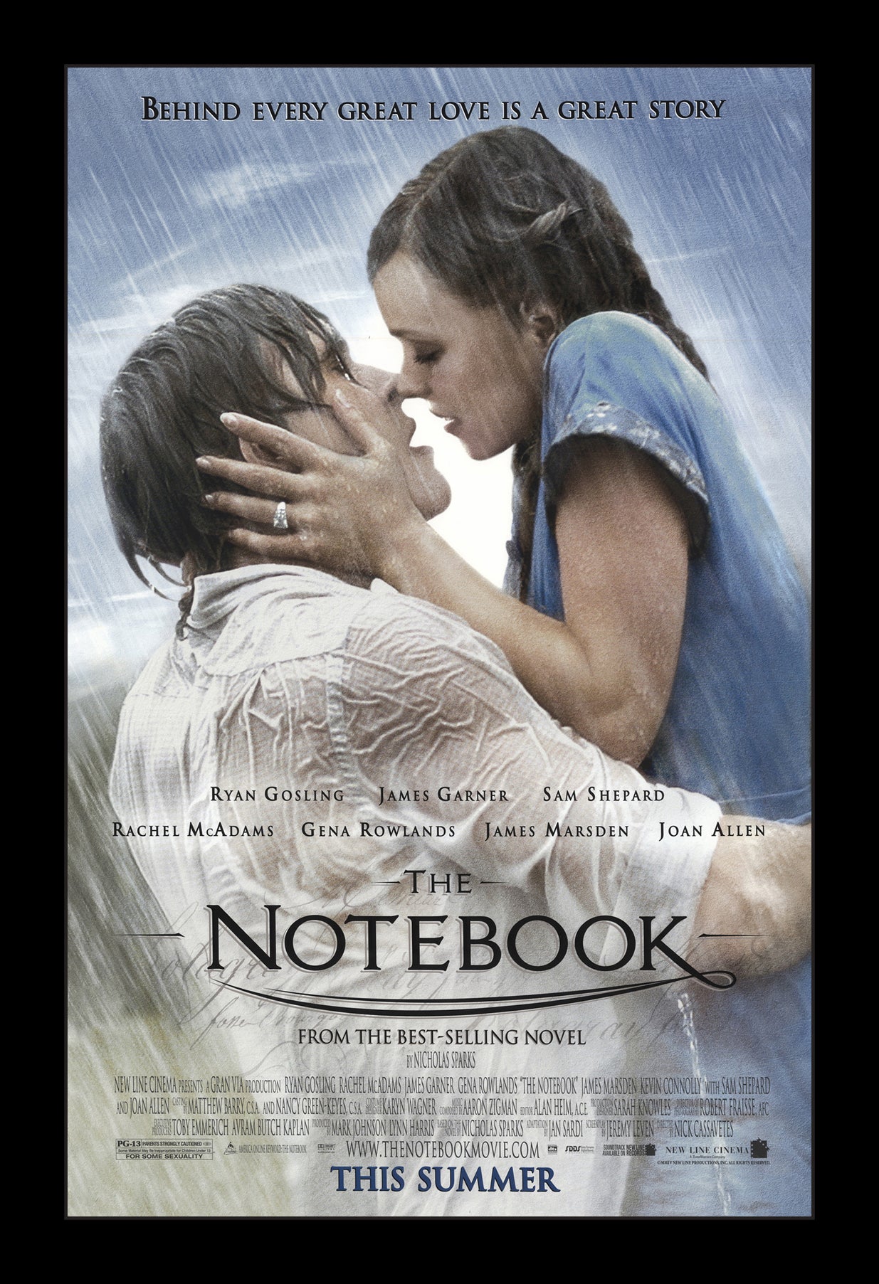 THE NOTEBOOK - 11x17 Framed Movie Poster - Walmart.com