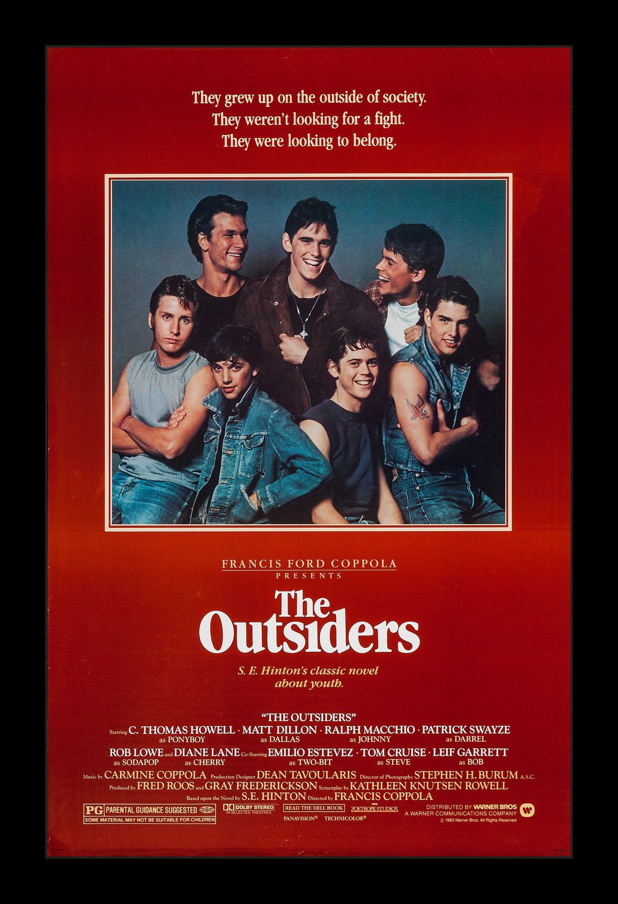 THE OUTSIDERS - 11x17 Framed Movie Poster - Walmart.com