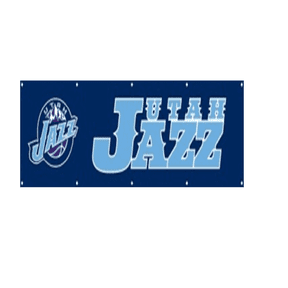THE PARTY ANIMAL INC. UTAH - JAZZ Heavy Duty Embroidered Banner 8'X2'