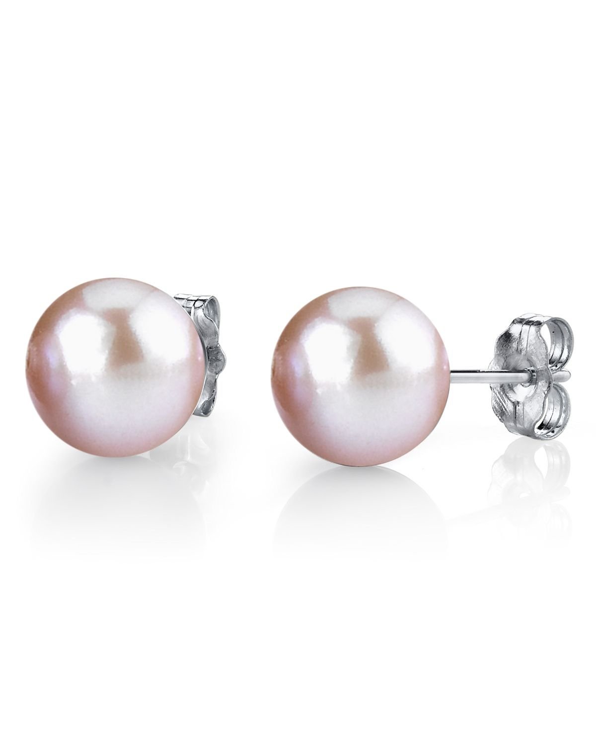 THE PEARL SOURCE 14K Gold 7-7.5mm AAA Quality White Double Japanese Ak Japanese Pearls The Pearl Source 14K Gold 7.5-8.0mm AAA Quality