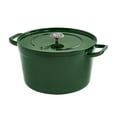 thumbnail image 1 of The Pioneer Woman 7-Quart Enameled Cast Iron Dutch Oven with Lid, Dark Green, 1 of 12
