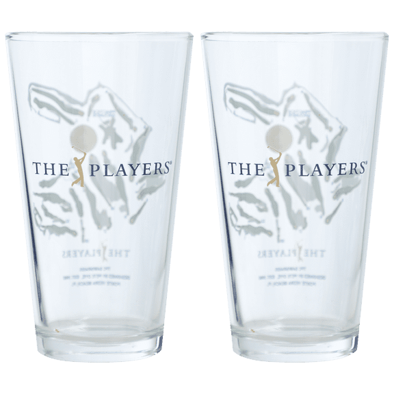 THE PLAYERS Two-Pack 2026 Players Course Map 16oz. Pint Glass Set