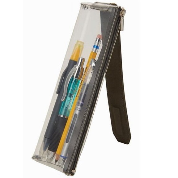 THE PROFOLIO Journal Sidekick See-Thru Zipper Case - CLEAR unfilled