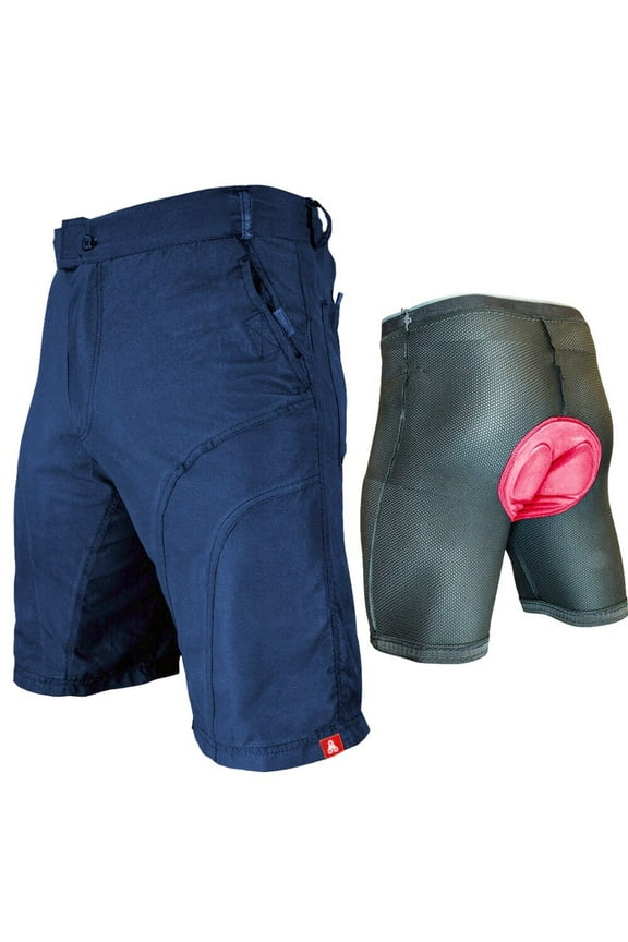 THE PUB CRAWLER - Men's Loose-Fit Bike Shorts for Commuter Cycling or Mountain Biking, with Secure Pockets and padded undershorts