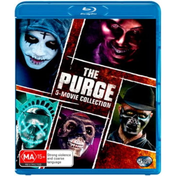 THE PURGE: 5 MOVIE COLLECTION - THE PURGE / THE PURGE: ANARCHY / THE PURGE: ELECTION YEAR / THE FIRST PURGE / THE FOREVER PURGE - Blu-ray