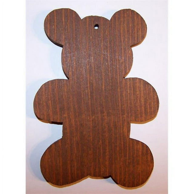 THE PUZZLE-MAN TOYS W-1463 Wooden Christmas Tree Ornaments - Set Of 13 of Teddy Bear Design