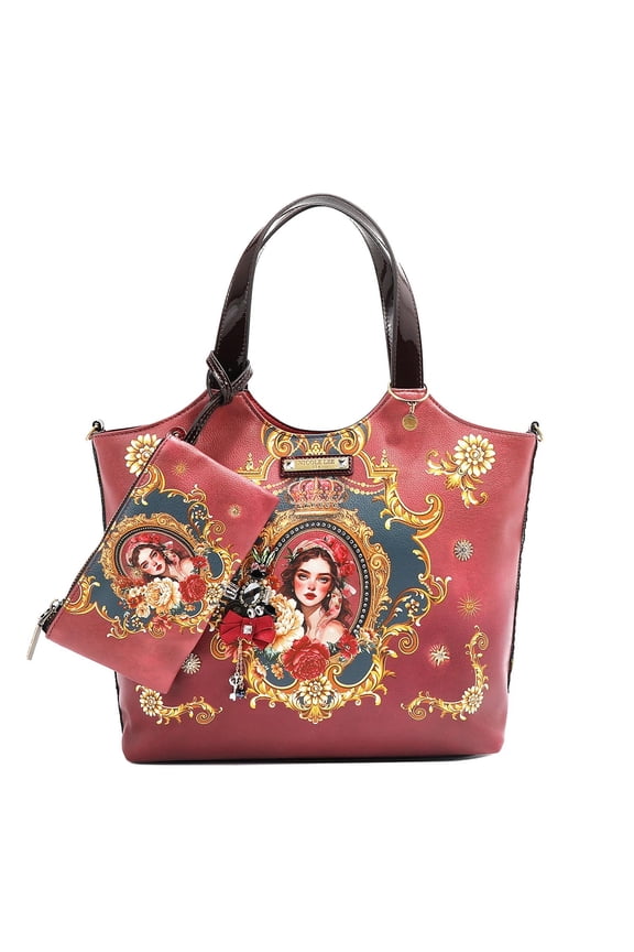 THE QUEEN TOTE WITH WRISTLET