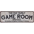 thumbnail image 1 of THE RAY FAMILY Game Room Country Metal 8x24 Sign 108240042006, 1 of 1