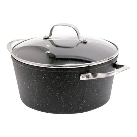6-Quart Stockpot Casserole with Glass Lid and Stainless Steel Handles