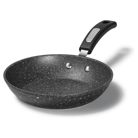 THE ROCK by HeSLehs 9.5" Fry Pan with Bakelite Handle, Black