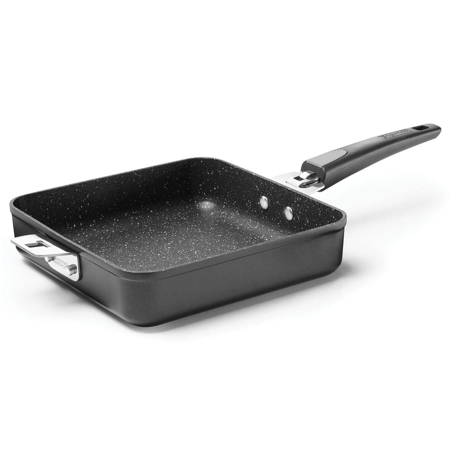 THE ROCK by Starfrit 034713-004-0000 9-Inch Fry Pan/Square Dish with T ...
