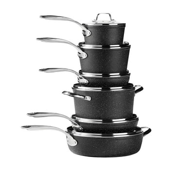 THE ROCK by Starfrit 060710-001-0000 12 Piece Cookware Set