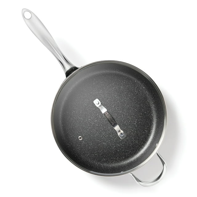 THE ROCK by Starfrit 12" Deep Fry Pan with Lid - Walmart.com